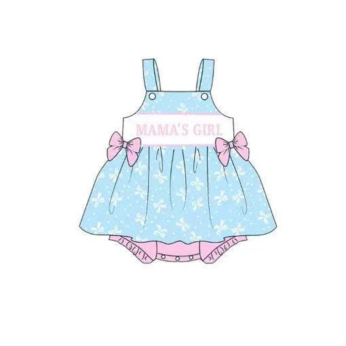 SR3425 Mama's Girl White Bows Rompre Preorder