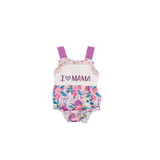 SR3537 I Love Mama Floral Romper Preorder