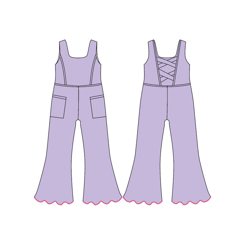 SR3600 baby girls violet active jumpsuit preorder