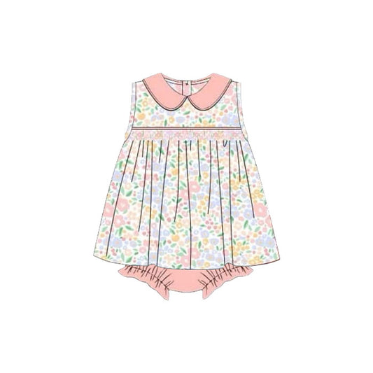 SR3628 Baby girls floral sleeveless romper preorder