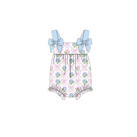 SR3633 Baby girls flowers romper preorder