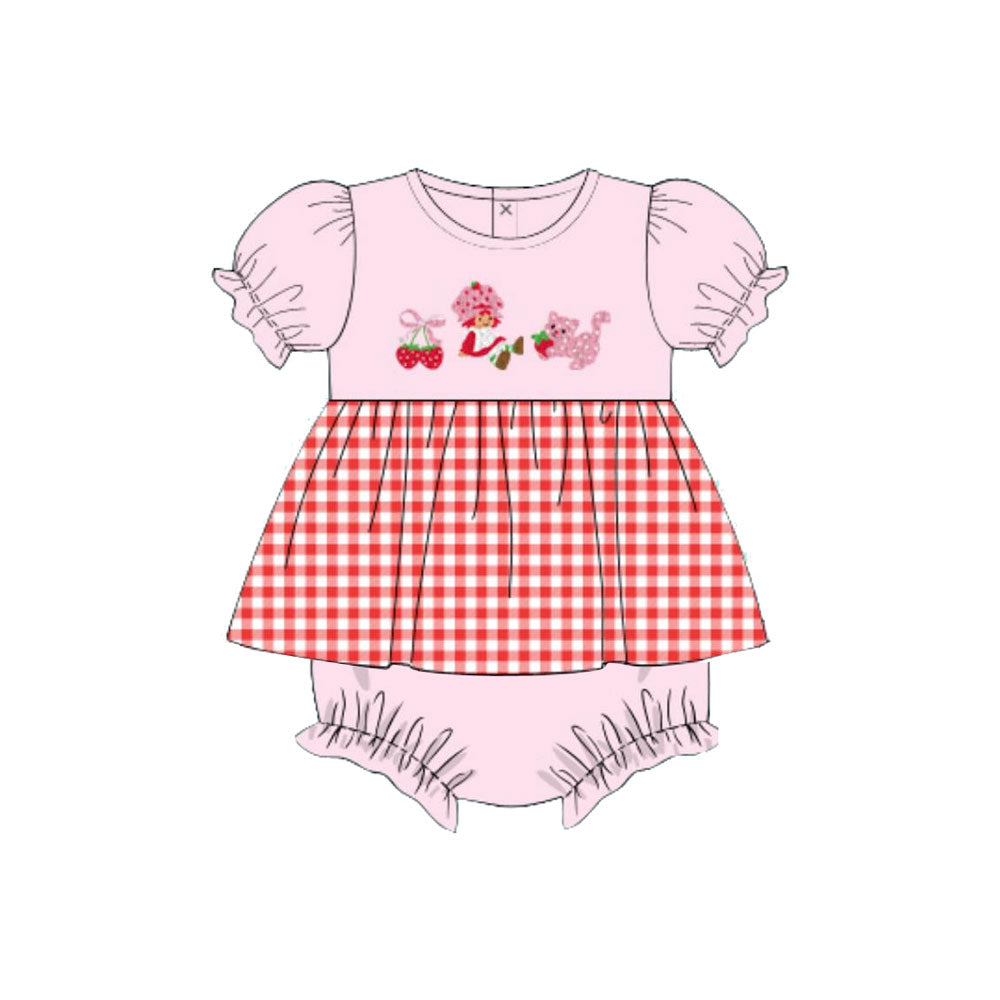SR3645 Baby girls Strawberry romper preorder