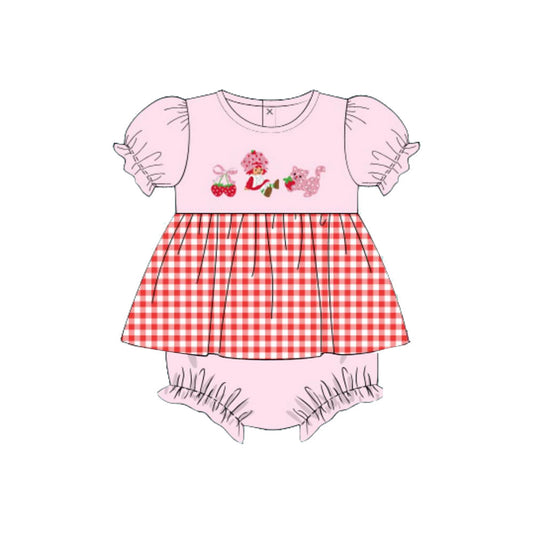 SR3645 Baby girls Strawberry romper preorder