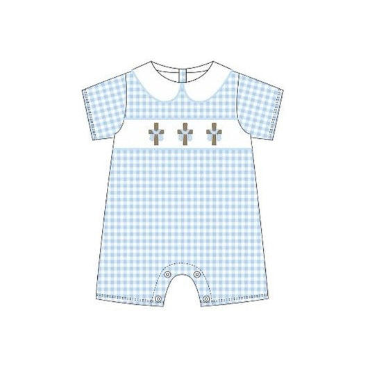 SR3758 Baby Boys Cross romper preorder