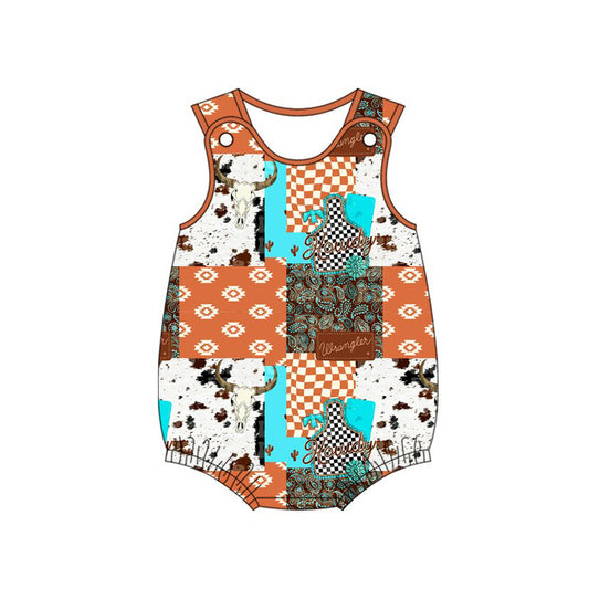 SR3773  Baby Boys Western Romper Preorder
