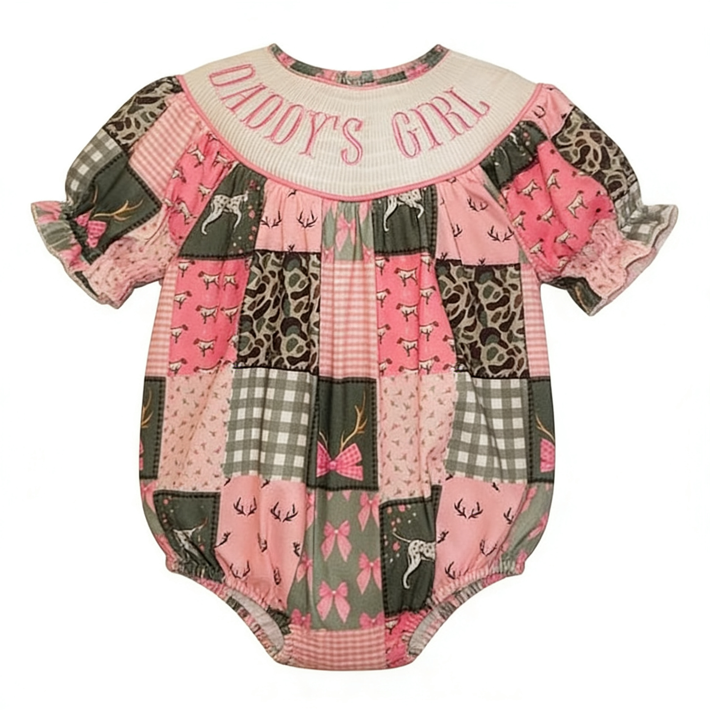 SR3778 Daddy's Girl Southern Patch Romper Preorder