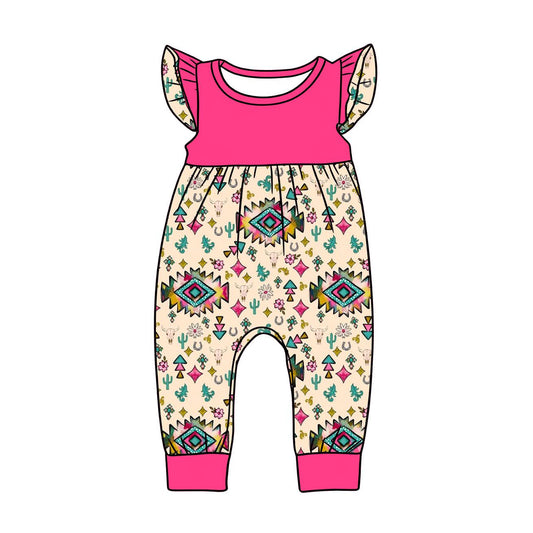 SR3782 Baby Girls Aztec Romper Preorder