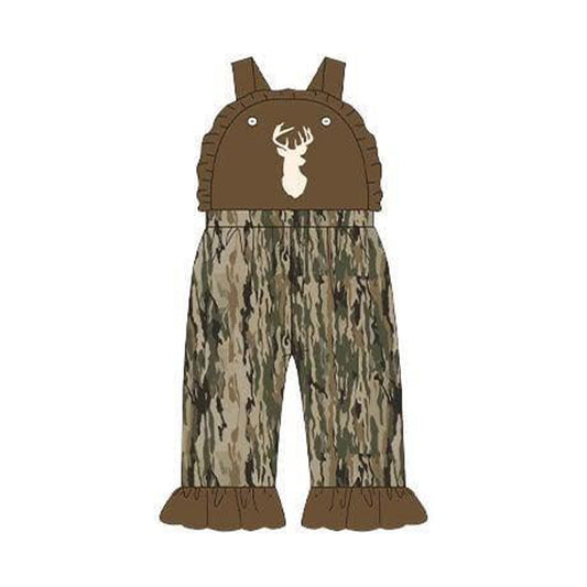SR4047 Baby Girls  Hunting Deer Camo Jumpsuit Preorder