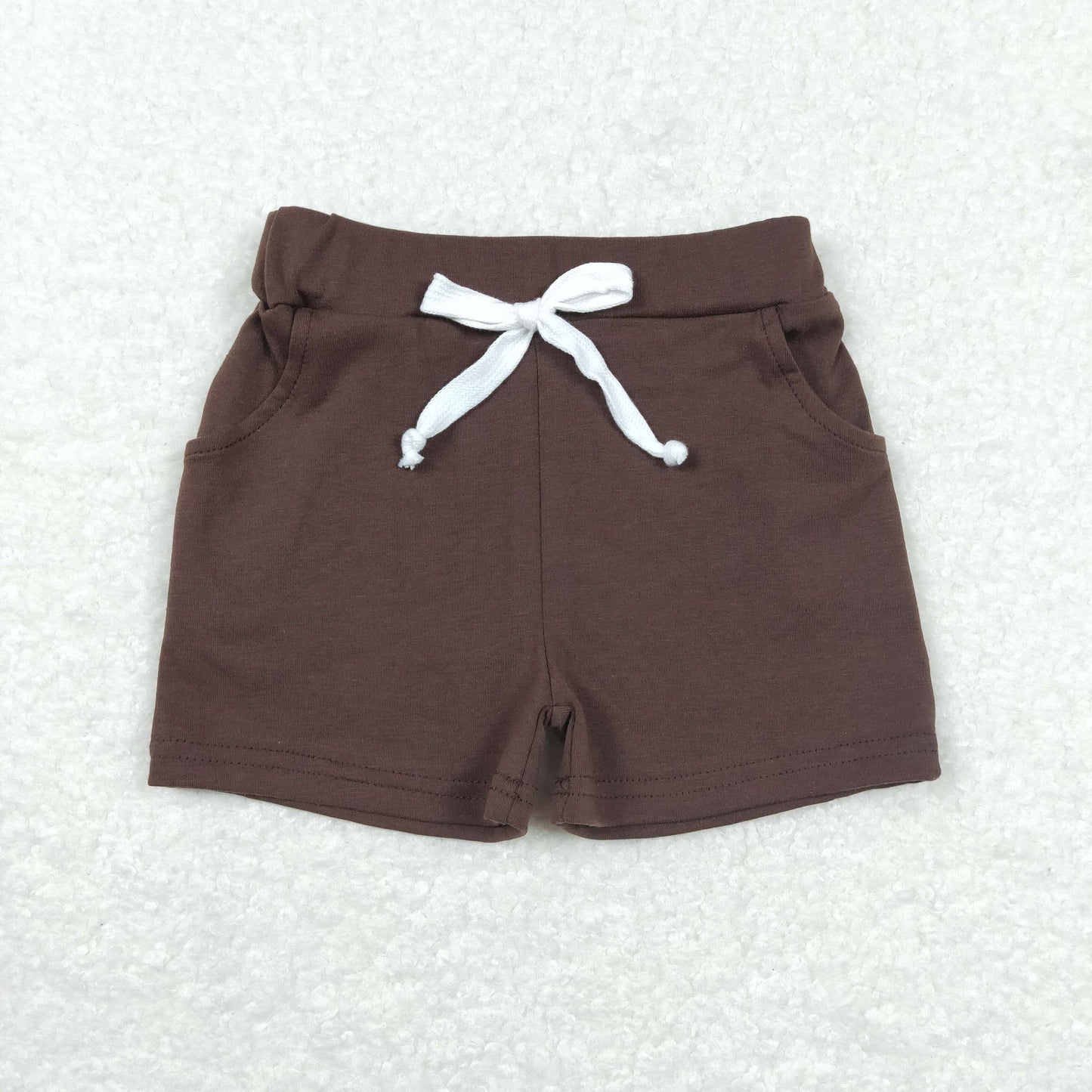 Baby Boys Brown Pockets Shorts