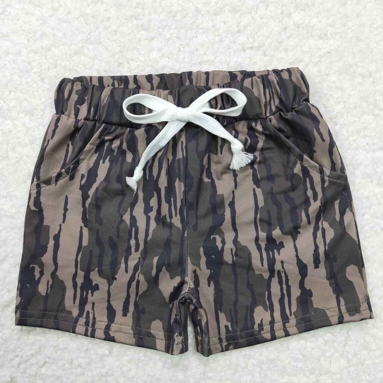 Sibling Baby Boys Summer Camo Shorts