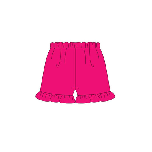 SS0249 Baby Girls Hot Pink Ruffle Shorts Preorder