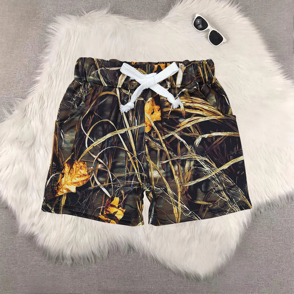 Sibling Baby Girls Boys Camo Shorts Set