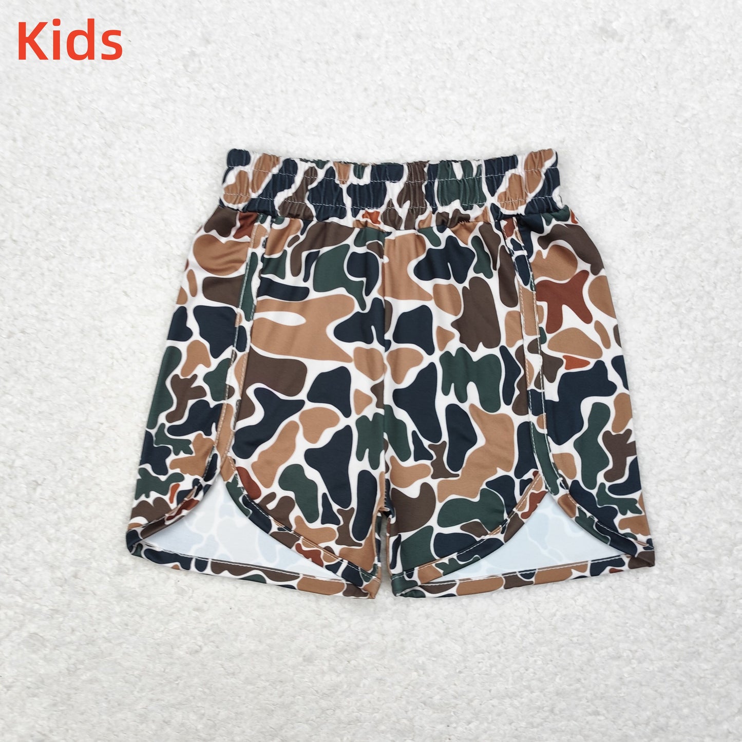 Mommy And Me Green Brown Camo  Shorts