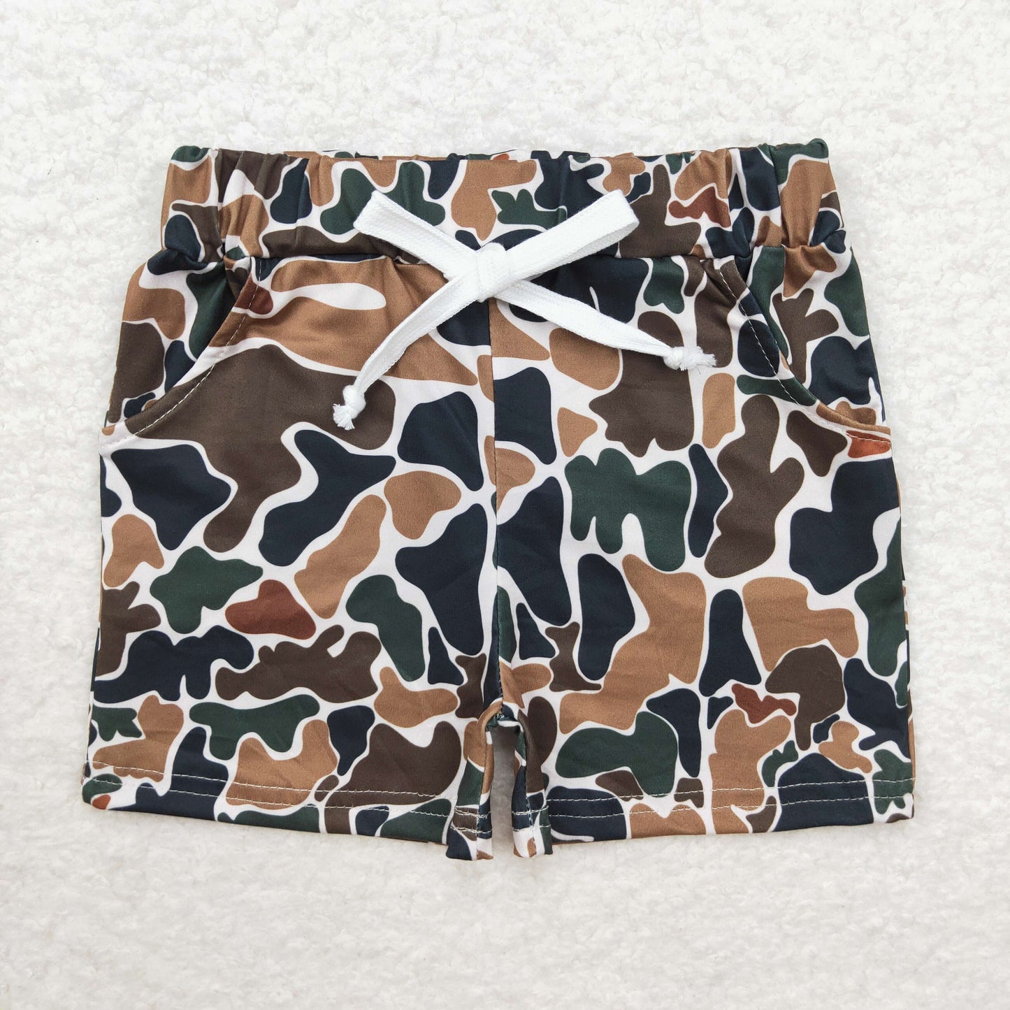 Sibling Baby Boys Summer Camo Shorts