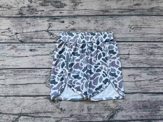 SS0361 Baby Girls Grey Camo Shorts Pre-order