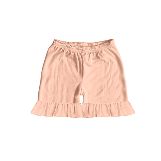 Toddler Baby Girls Pink Ruffle Cotton Shorts