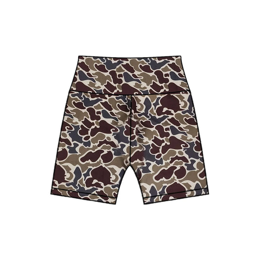 Baby Girls Dark Brown Camo Biking Shorts Bottoms Preorder