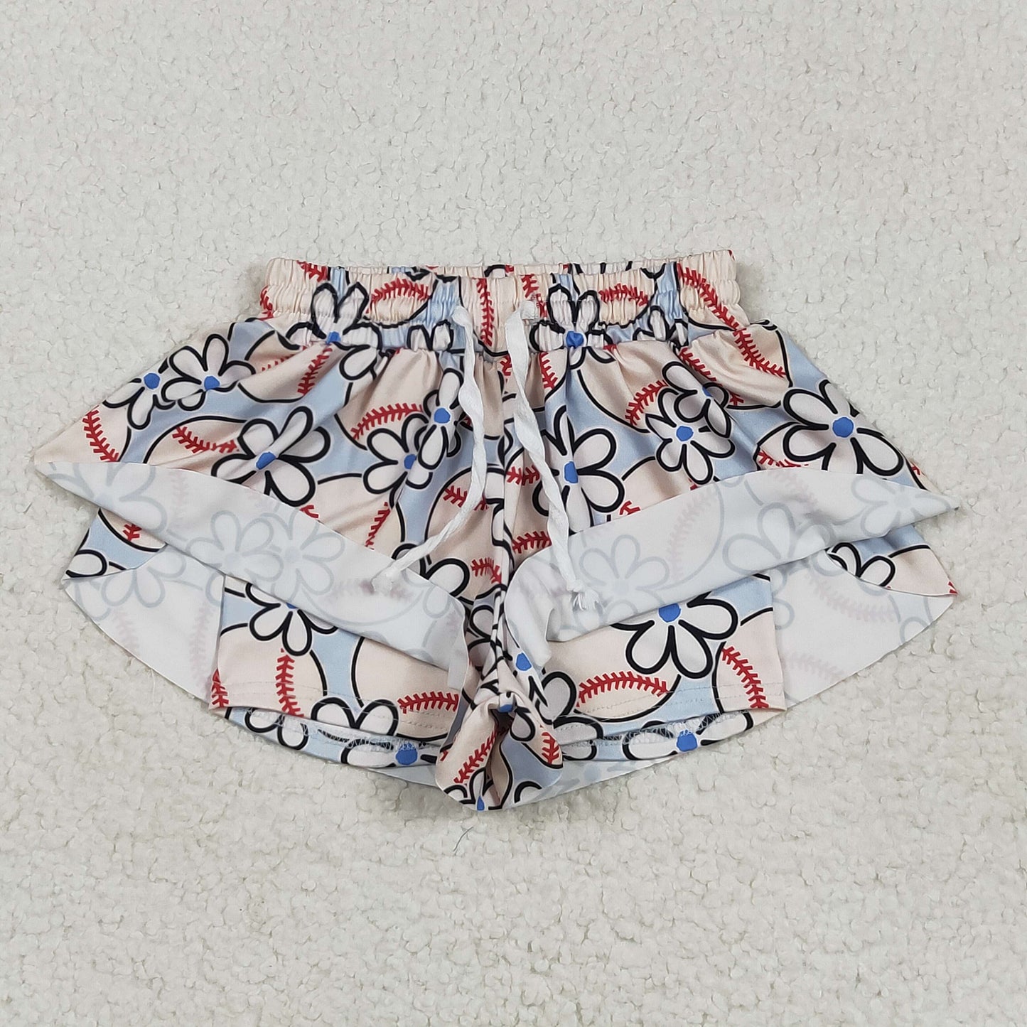 Baby Girls Sibling Runing Sport  Shorts