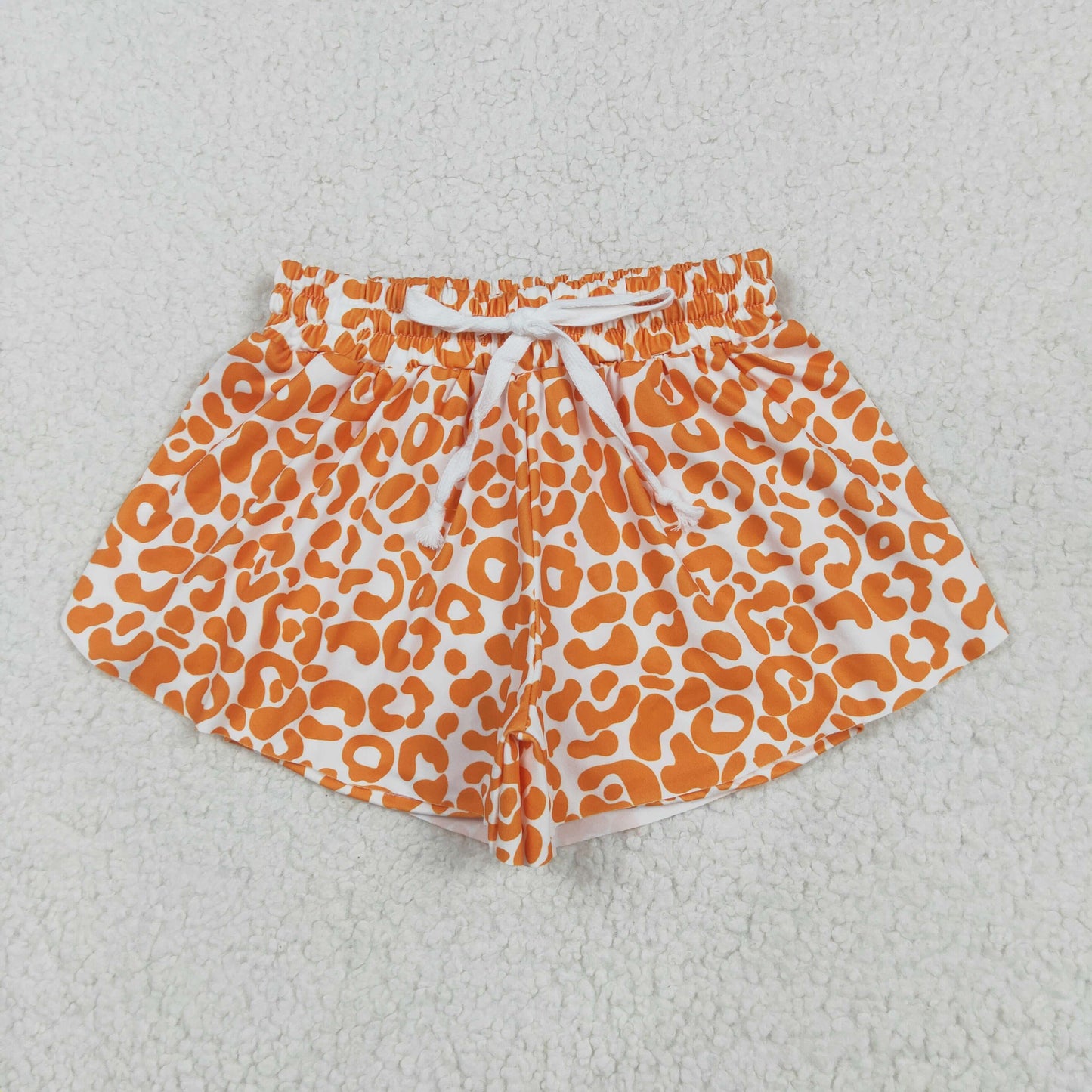 SS0584 Baby Girls Orange Sass and Spots Run Shorts