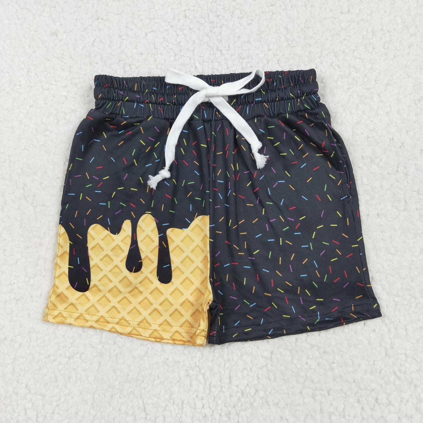 Sibling Kids Boys  Ice Cream Drip Pocket Shorts