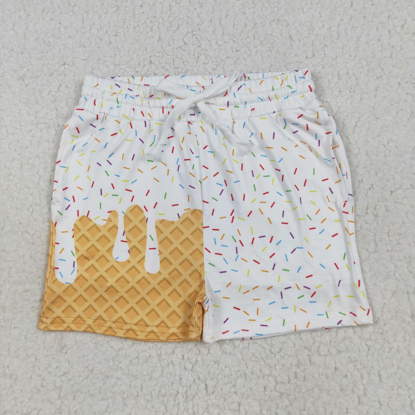 Sibling Kids Boys  Ice Cream Drip Pocket Shorts