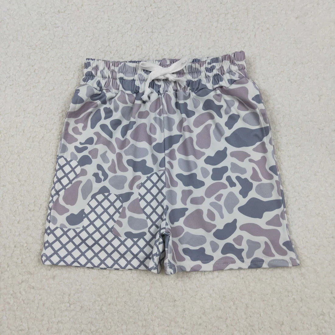 Sibling Baby Boys Camo Drip Pockets Southern Hunting Shorts Bottom