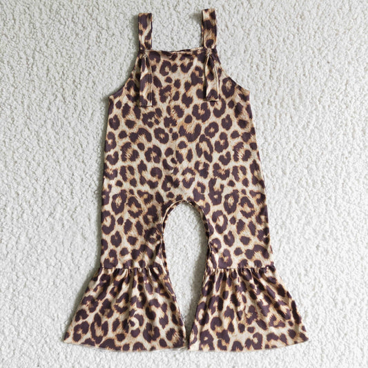 SR0087 Baby Girls Leopard  Jumpsuit