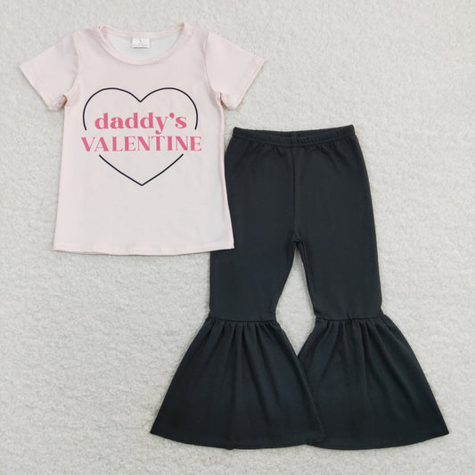 Baby Girls Daddy's Valentine's Day  Set