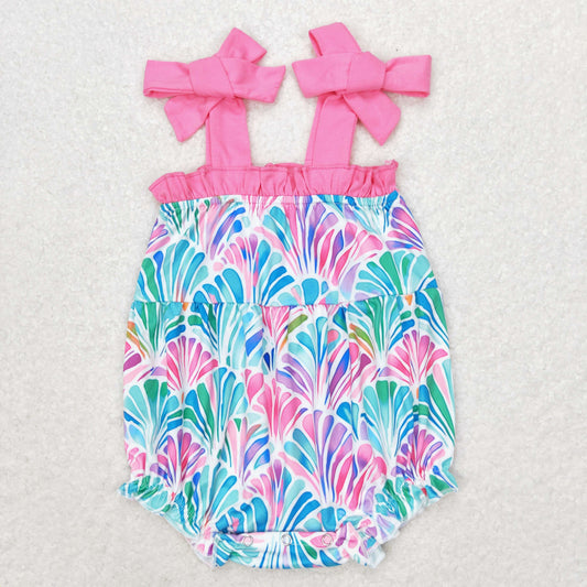 Baby Girls Colorful Shell  Romper