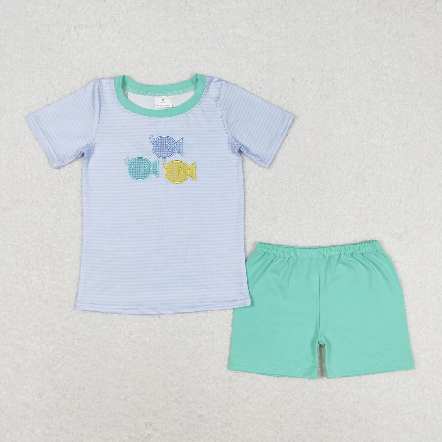 Baby Boys Summer Fish Shorts Set