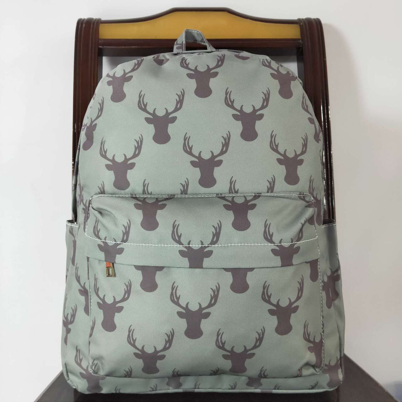 Kids Boys Green Deer Print  Backpack School Bag