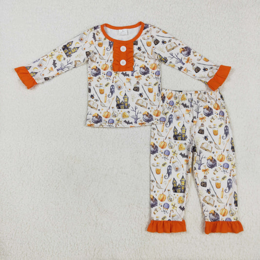 Bay Girls Halloween Long Sleeve Pajama Set