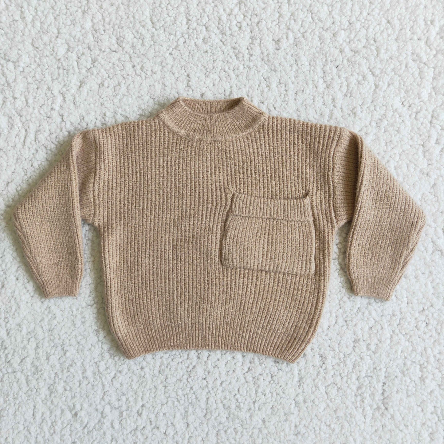 Long sleeve sweater top with pocket