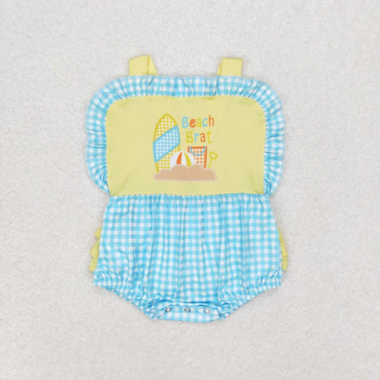 SR0956 Baby Girls Beach Brat Bubble Romper