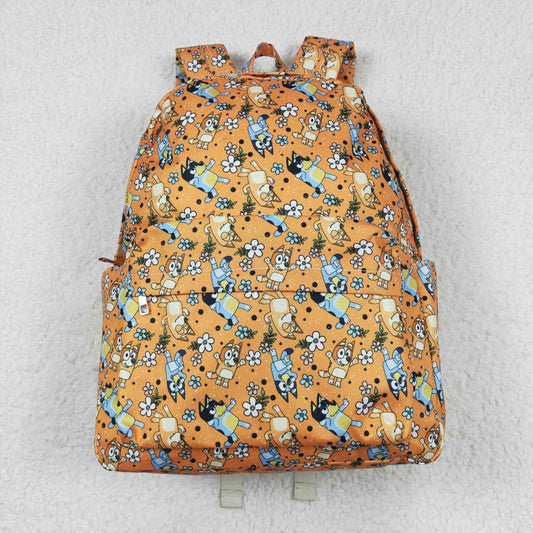 BA0213 Baby Girls Cartoon Dog Orange Packback  School Bag