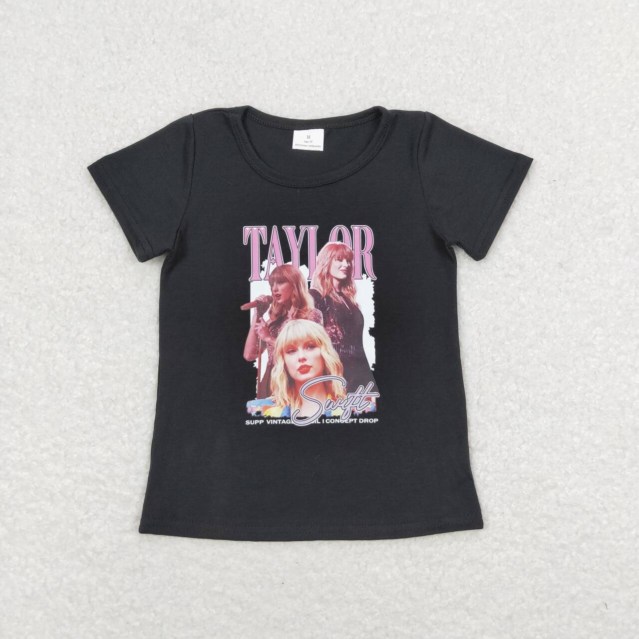 Sumemr Baby Girls Taylor Swift Short Sleeve T-shirt Top