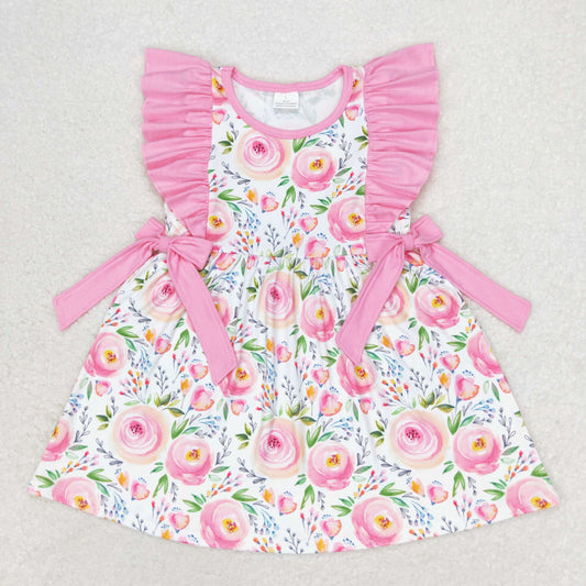 GSD1070 Baby Girls Pink Flower Dress