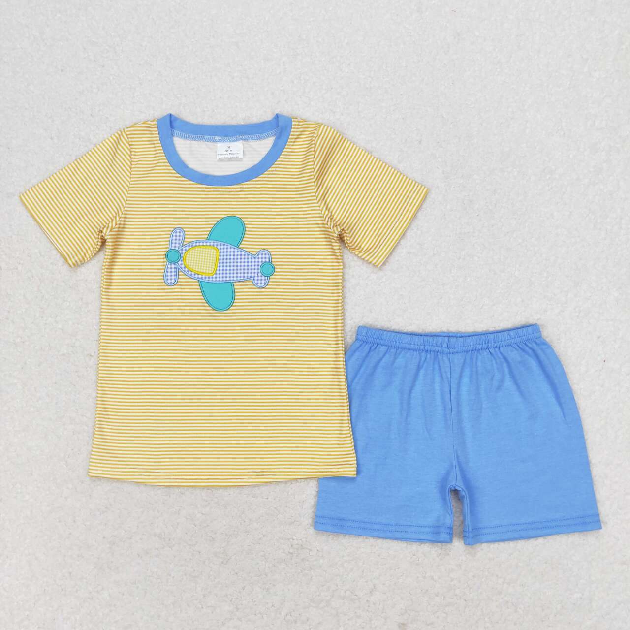 Summer Baby Boys Aircraft Shorts Set