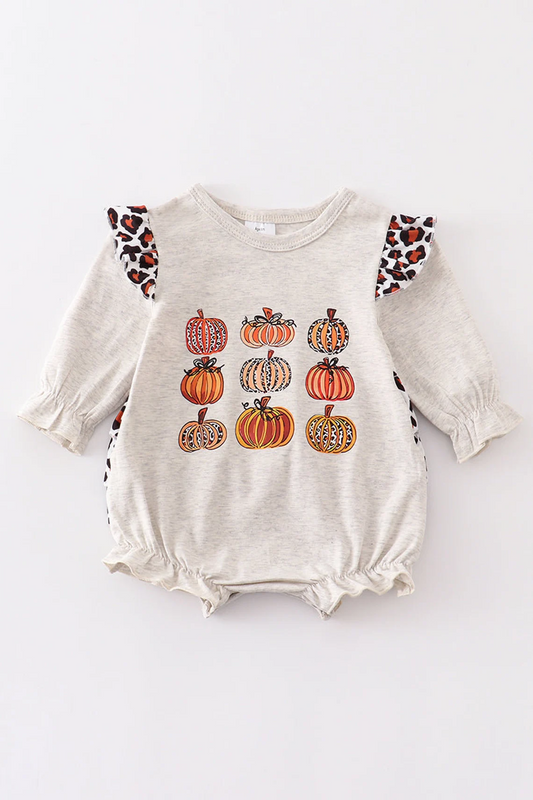 3 MOQ  Newborn Baby Girls Pumpkin Romper Pre-order