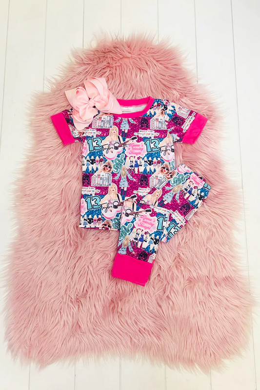 Kids Girls Country Singer Pajama Set