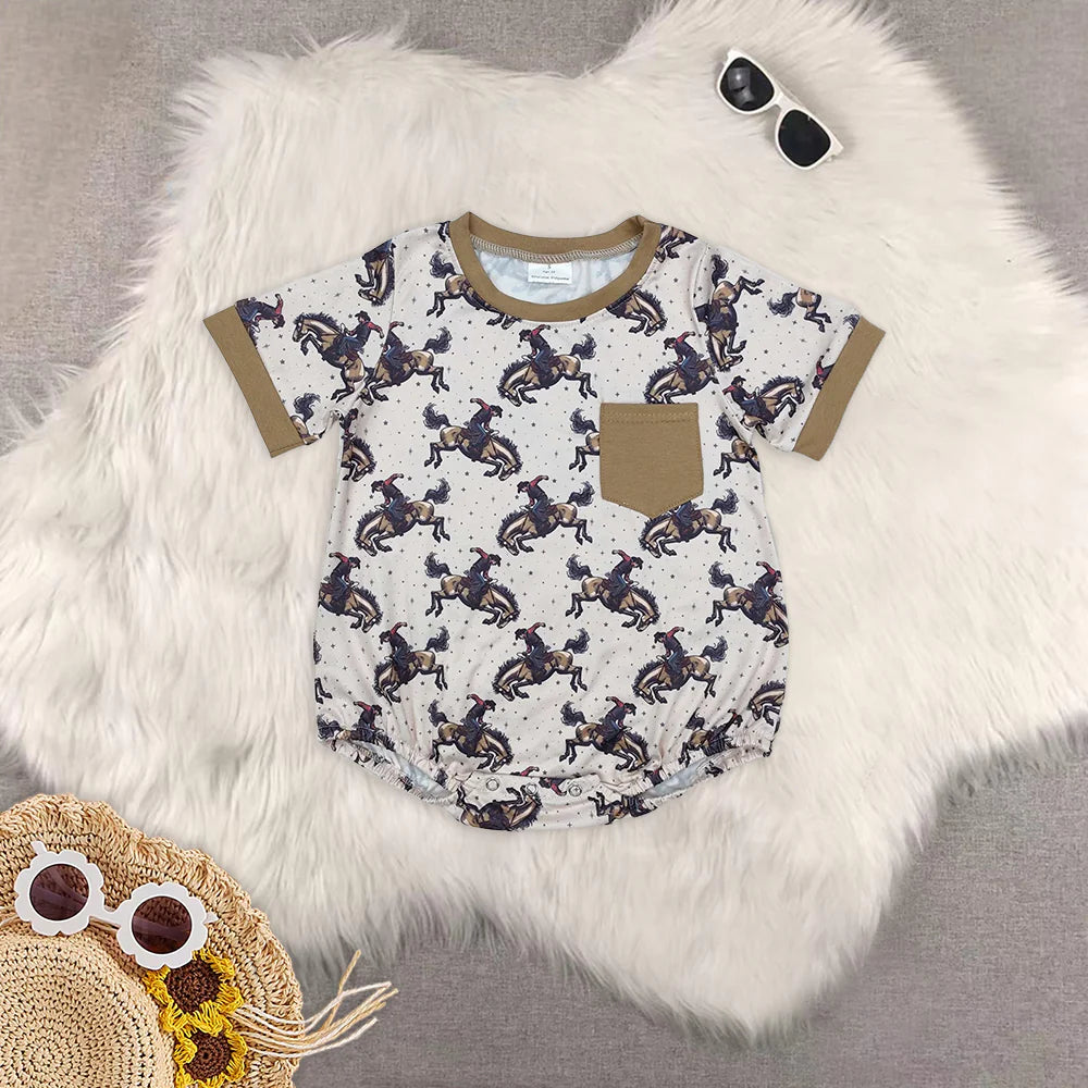 Toddler Baby Sibling Cowboy Western Clothes Set