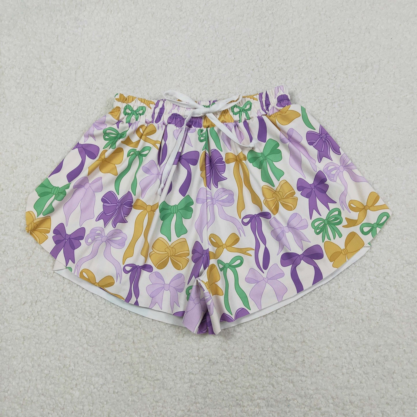 SS0681 Adult Women mardi Gars Bows Shorts