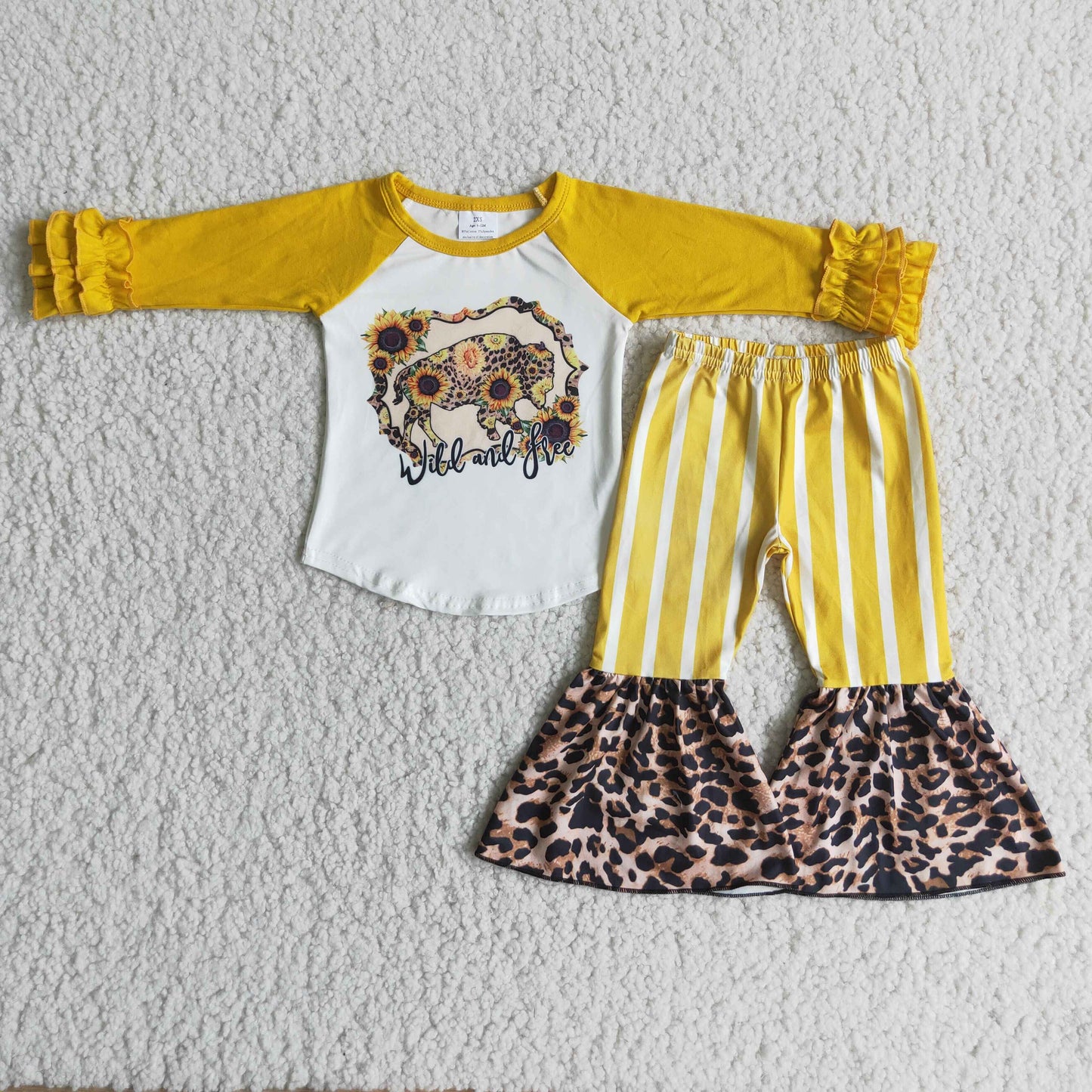 Baby Girls Fall Pumpkin Sunflower Bottom Pants Outfit On Sale Close on 2025.10.15