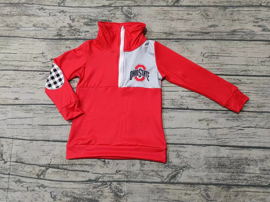 Baby Boys Sport Team Ohio State  Long Sleeve Pullover Top 5 MOQ Preorder