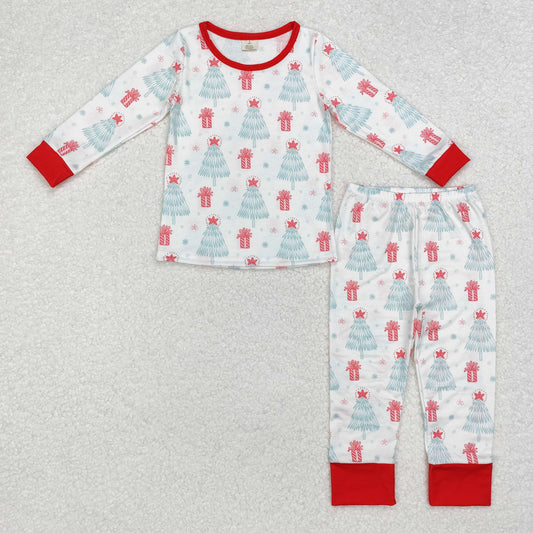 Baby Boys Christmas Tree Bamboo Pajama Set