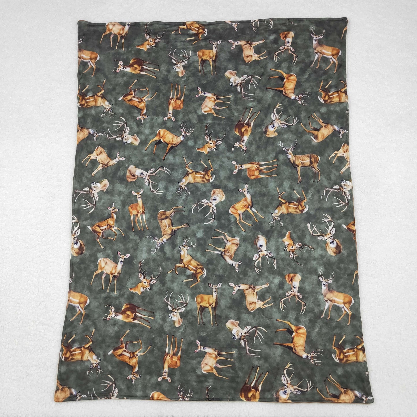 BL0168 Baby Boys Hunting Deer Blanket