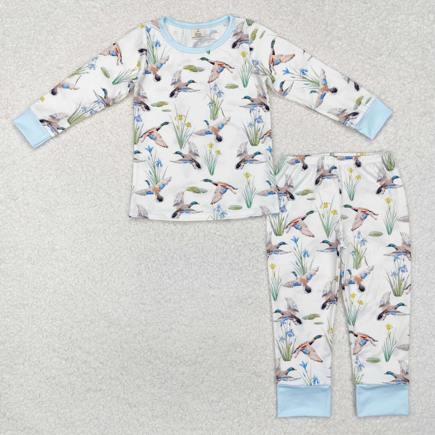 Baby Boys Mallard Duck Long Sleeve Bamboo Pajama Set Preorder