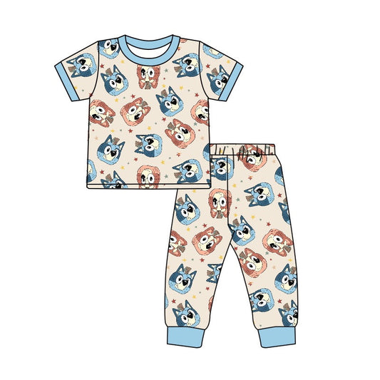 Baby Boys  Pumpin Cartoon Dog Pajama Set Pre-order , 3MOQ