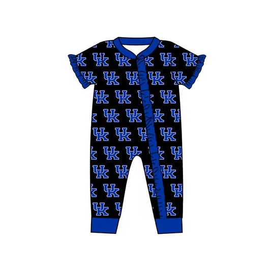 Baby Girls and Boys UK Team  Short Sleeve Zipper Rompers preorder 5 MOQ