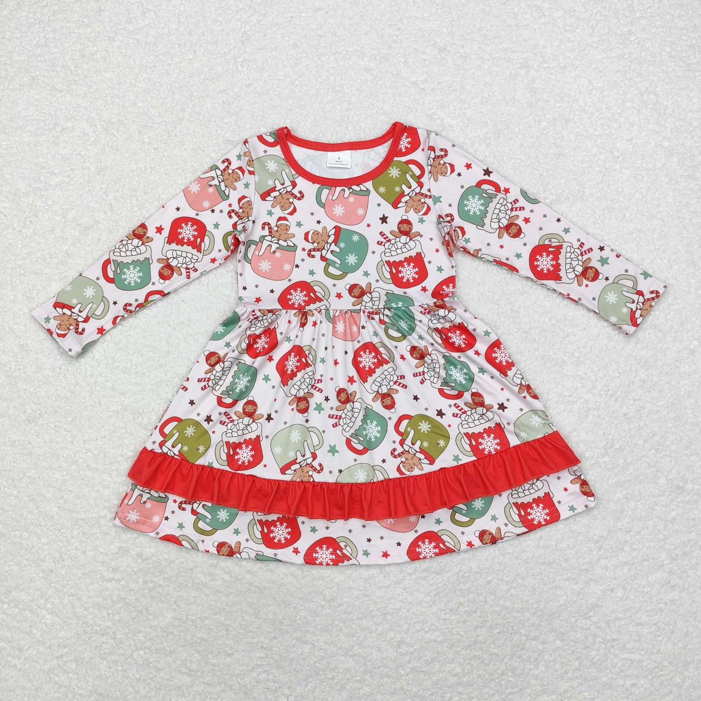 Baby Girls Christmas Coffe Gingersnap Dress